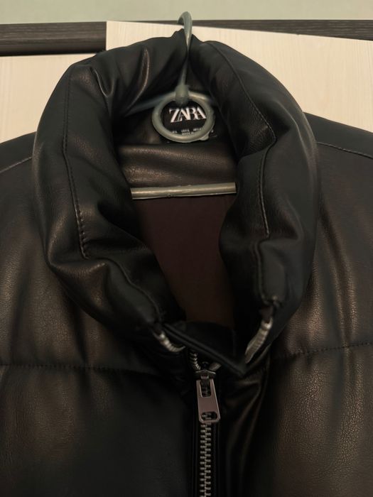 Чоловіча зимова Zara EUR L USAL MEX 42 екошкіра