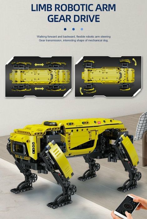 Конструктор Радиоуправляемый power ROBOT DOG Бостон Динамик 936 детали