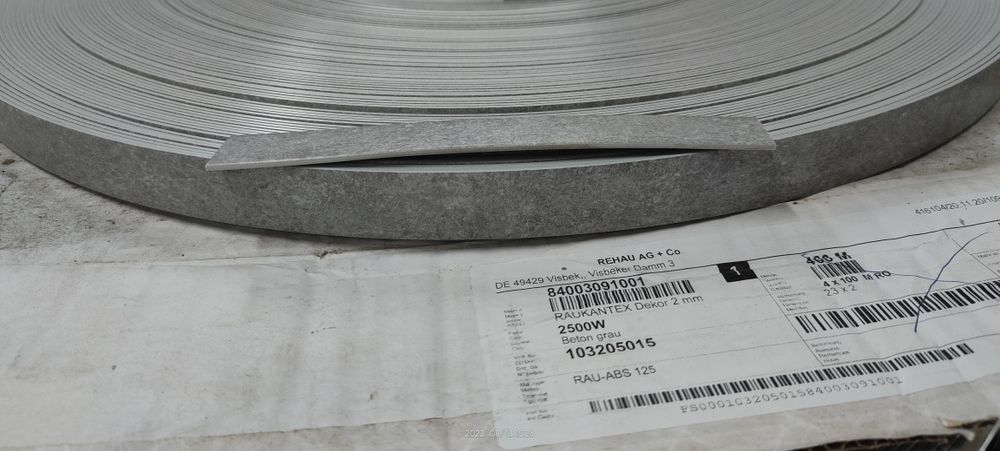 Кромка ABS Бетон для подклейки ДСП.