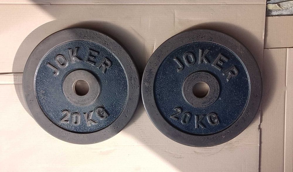 JOKER 2X20KG obciążenie żeliwne krążki olimpijskie fi51mm