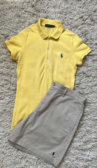 +БЕЗКОШТОВНА ДОСТАВКА Polo Ralph Lauren Sport футболка та шорти костюм жіноча S