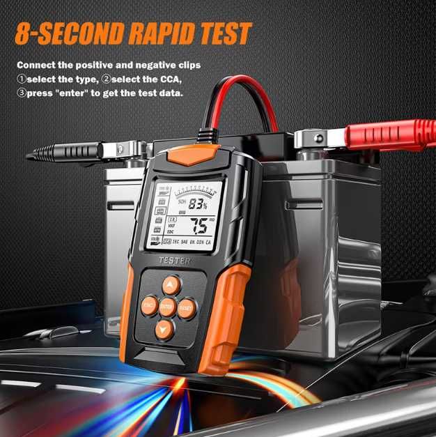 Тестер аккумуляторных батарей 12 В/24 В (FBT-200)