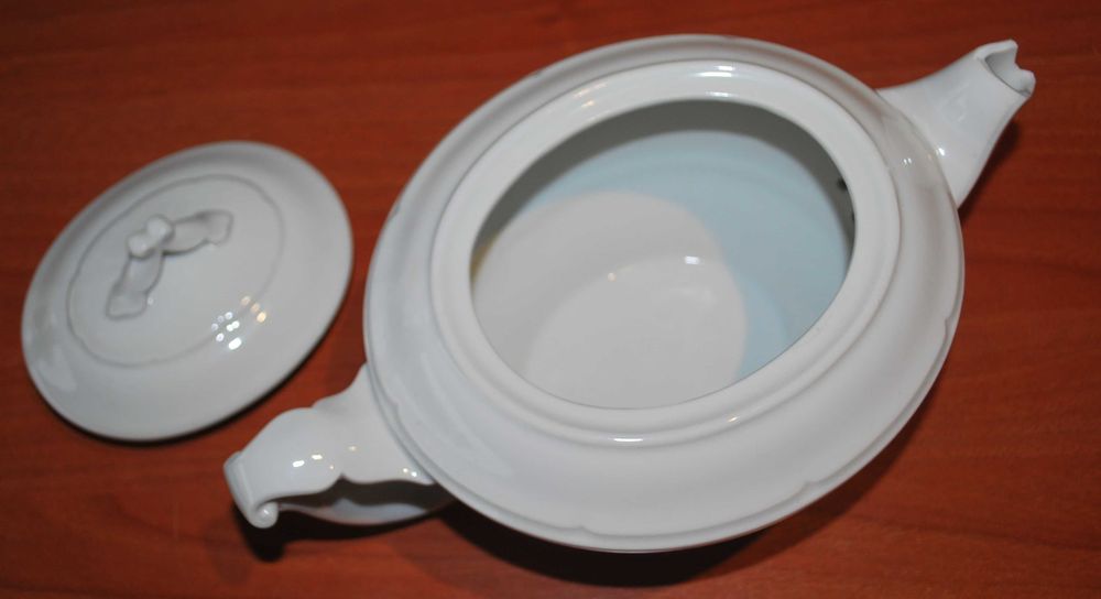 Bule de Porcelana Branco Electro-Cerâmica Candal (Tem Carimbo)