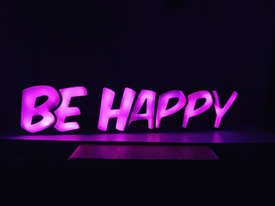 Nome com leds personalizados