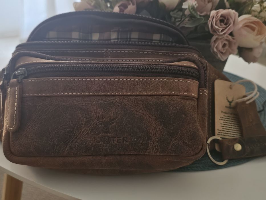 Skórzana torba na ramie -Hunter