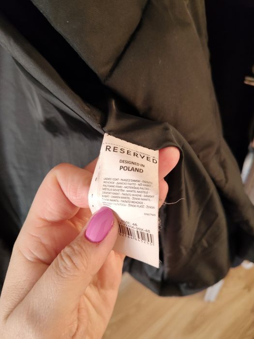 Kurtka damska zimowa płaszczyk Reserved 46