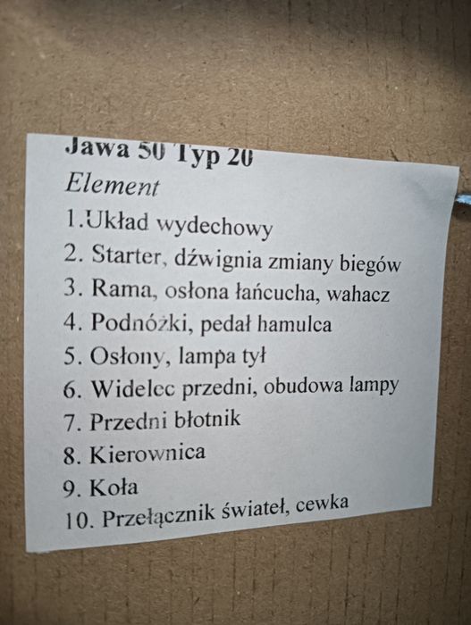 Kpl śrub nierdzewnych rama nadwozie jawa 50 typ 20 pancerka