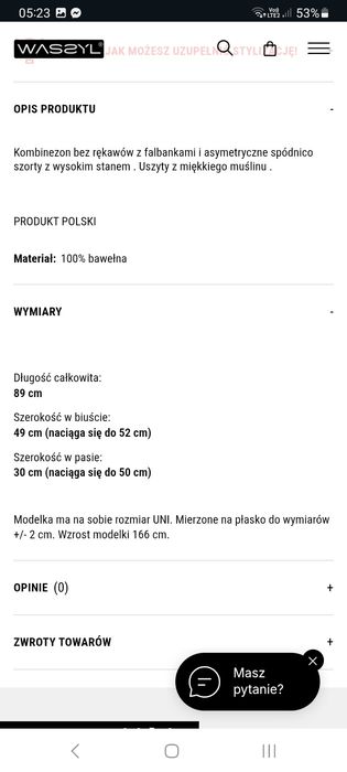 Kombinezon wassyl