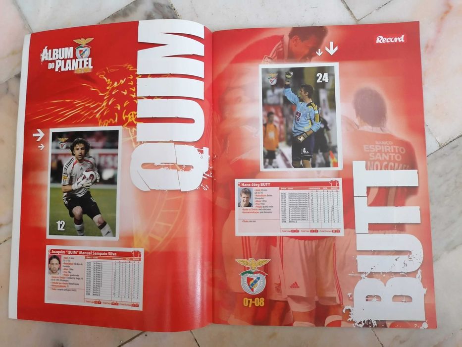 Cadernetas Futebol Glórias da Seleção, Álbum do Plantel e do Benfica