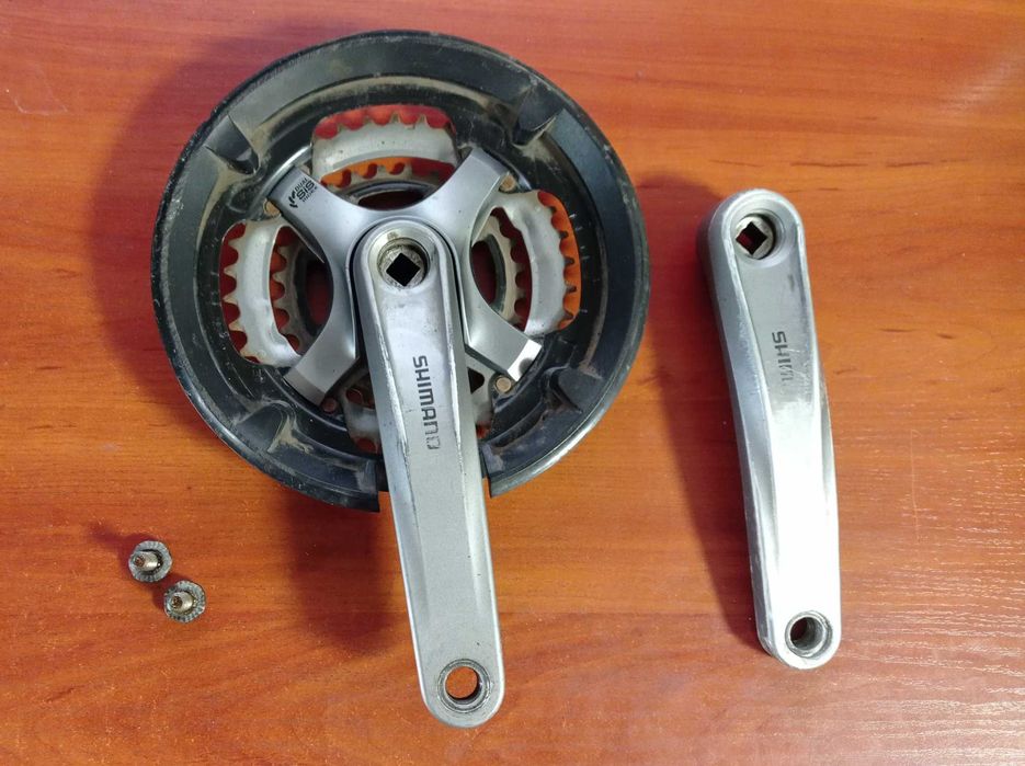 Шатуни Shimano FC-TY701, 48-38-28Т, 170 мм