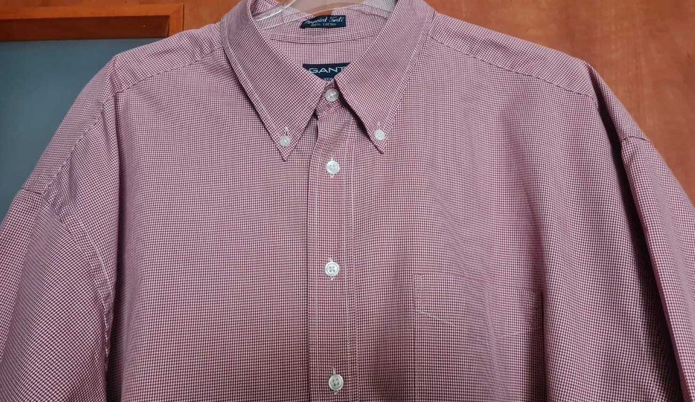 GANT  koszula z krótkim rekawem w pepitkę roz 4XL