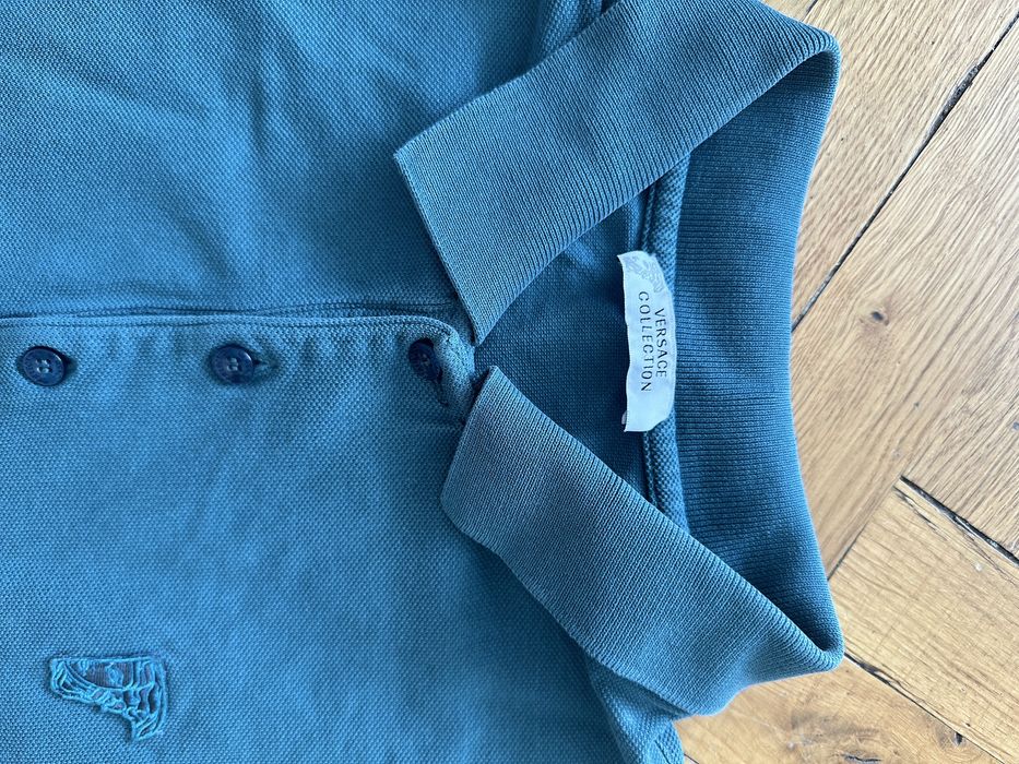 Versace Collection Mini Logo Aquamarine T-Shirt