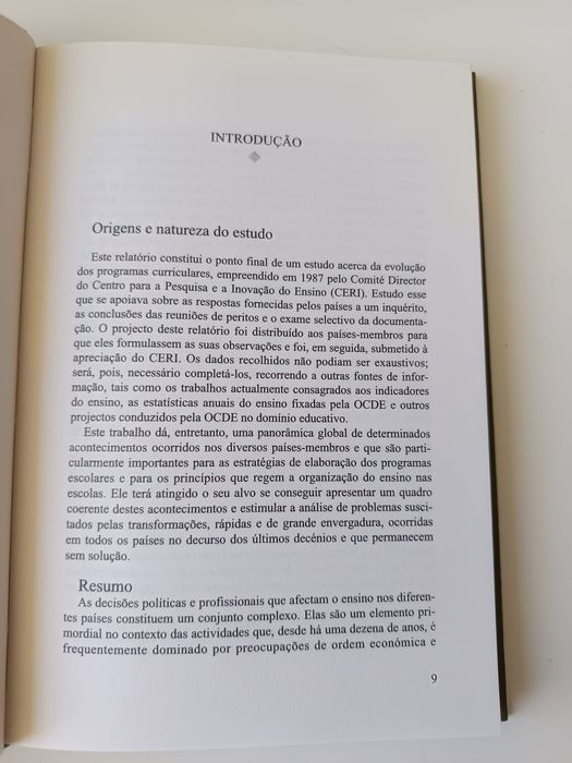 A reforma dos programas escolar
