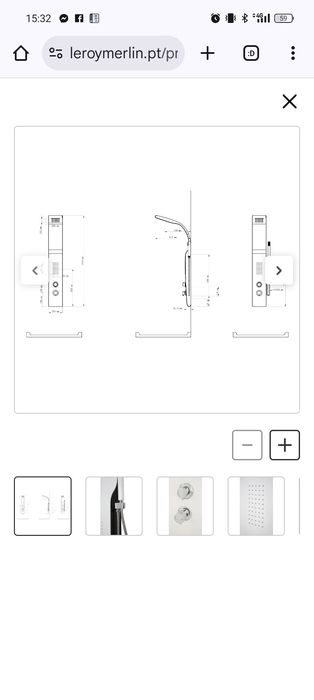 Coluna de hidromassagem MONOCOMANDO SENSEA EVODI