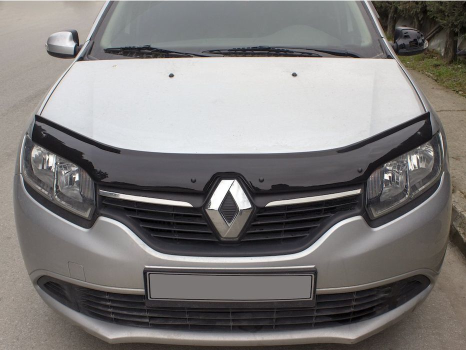 Renault Logan MCV 2013-2022 рр. Дефлектор капоту (EuroCap)