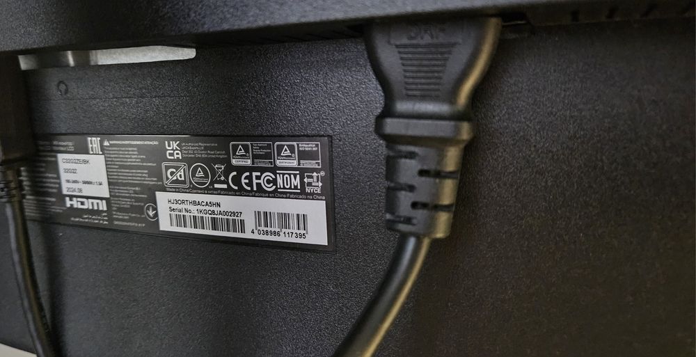 Monitor AOC C32G2ZE/BK