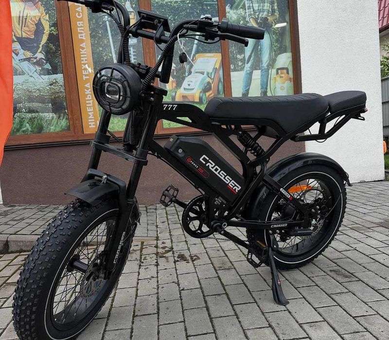 Електровелосипед Crosser 777-GTX 48V/500W Електро фетбайк двухместный