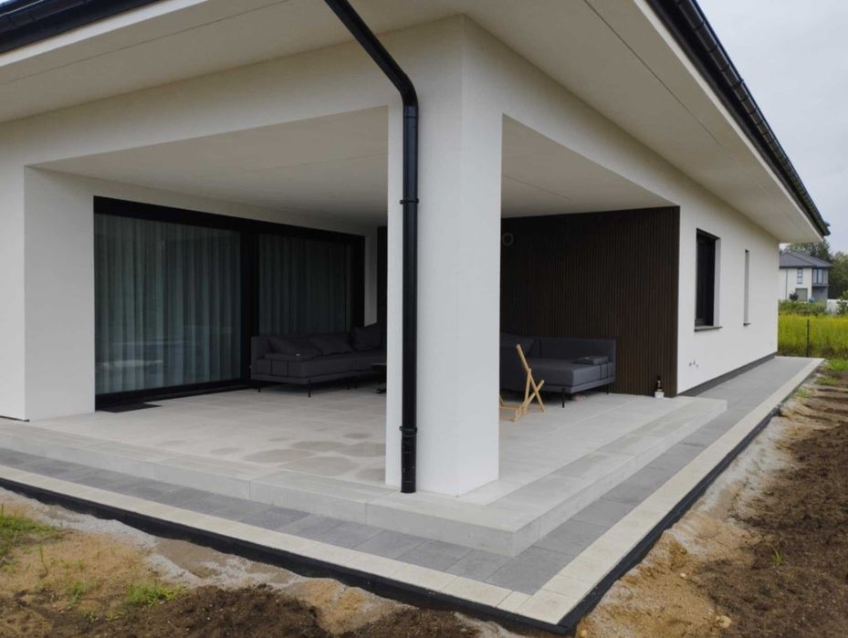 Brukarstwo, kostka brukowa, tarasy, glebogryzarka separacyjna, ogrody