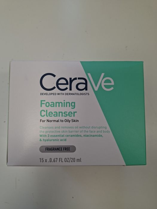 Cerave oczyszczający żel myjący 15x20 ml
