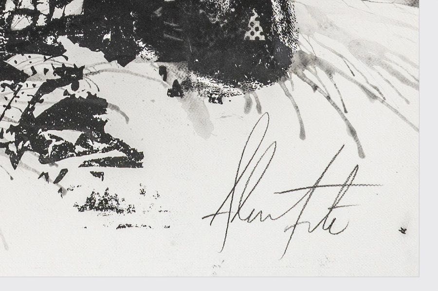 Vhils - Graphite - Serigrafia com Moldura
