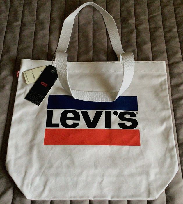 Torba zakupowa/plażowa - LEVI'S - biała