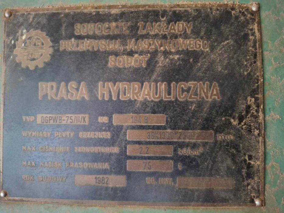 Prasa stolarska Sopmasz