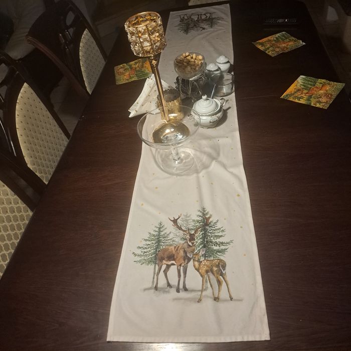 Świąteczny bieżnik dł 180 cm