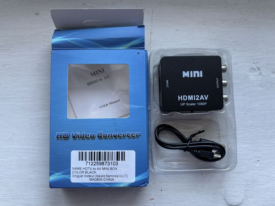 Новый конвертер из AV(RCA)в HDMI(AV to HDMI)1080p,Sony PS