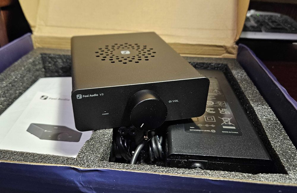Стерео підсилювач звуку Fosi Audio V3 300W *2 TPA3255 + БЖ48V5A D-клас