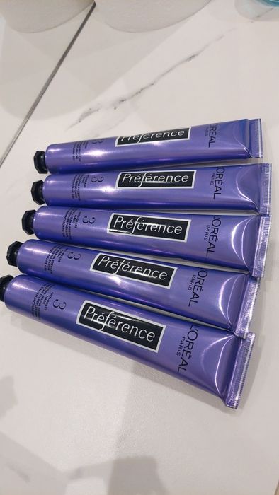 Loreal Preference, fioletowa maska przeciw miedzianym refleksom ,5szt