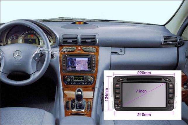 Android 8.1 Autoradio CD GPS Mercedes BENZ C200 W203 CLK W209 Viano Vi