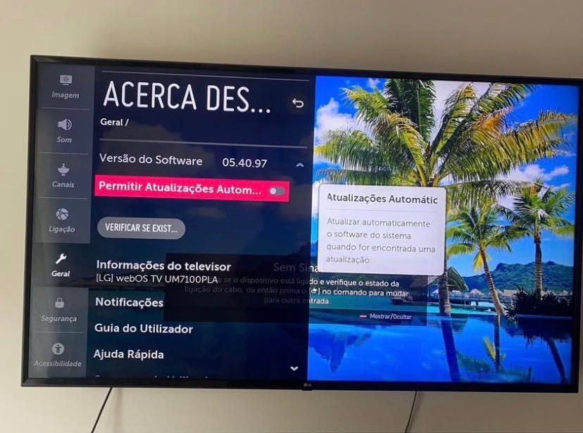 Televisao LG 65’