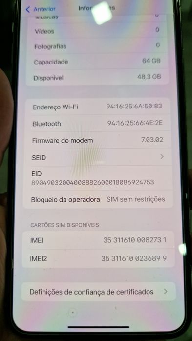 iPhone Xs Max 64GB Branco