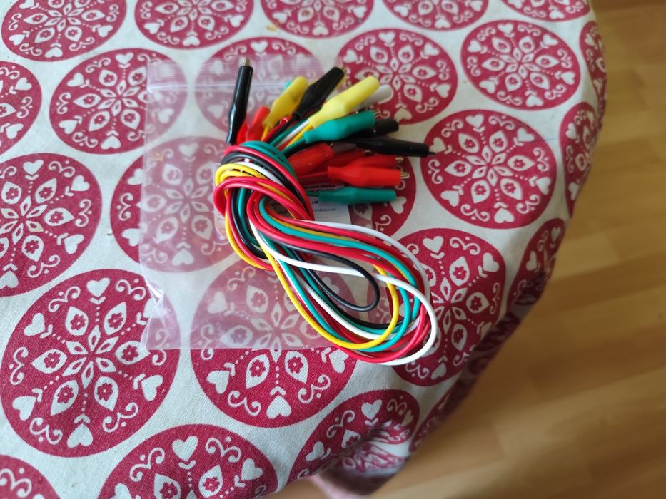 Przewody krokodylki 10sztuk Nowe