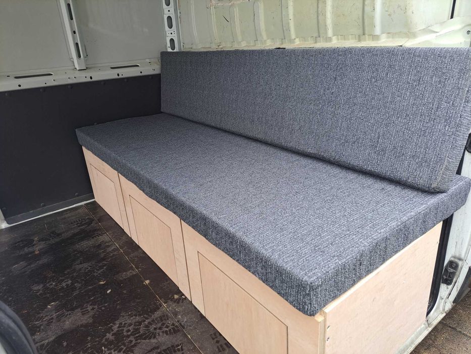 Łóżko do kampera rozsuwane kamperbox  3 skrzynie zabudowa do busa