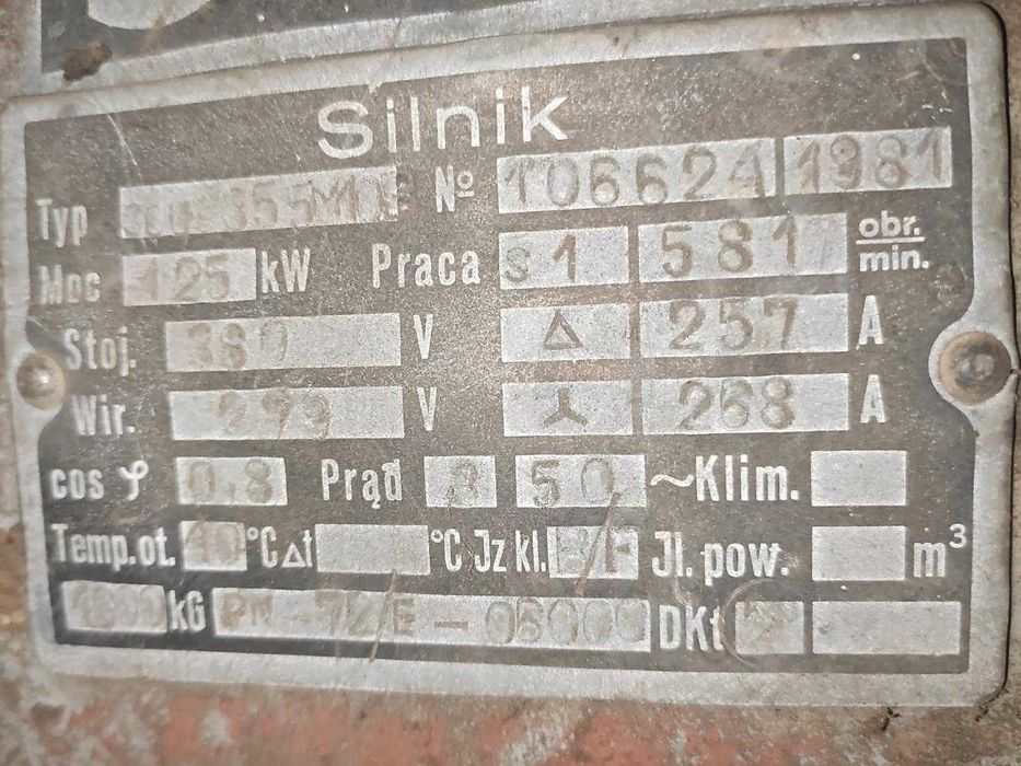 Silnik elektryczny pierścieniowy 90, 110, 120, 132, 160, 200kW Sue Sud