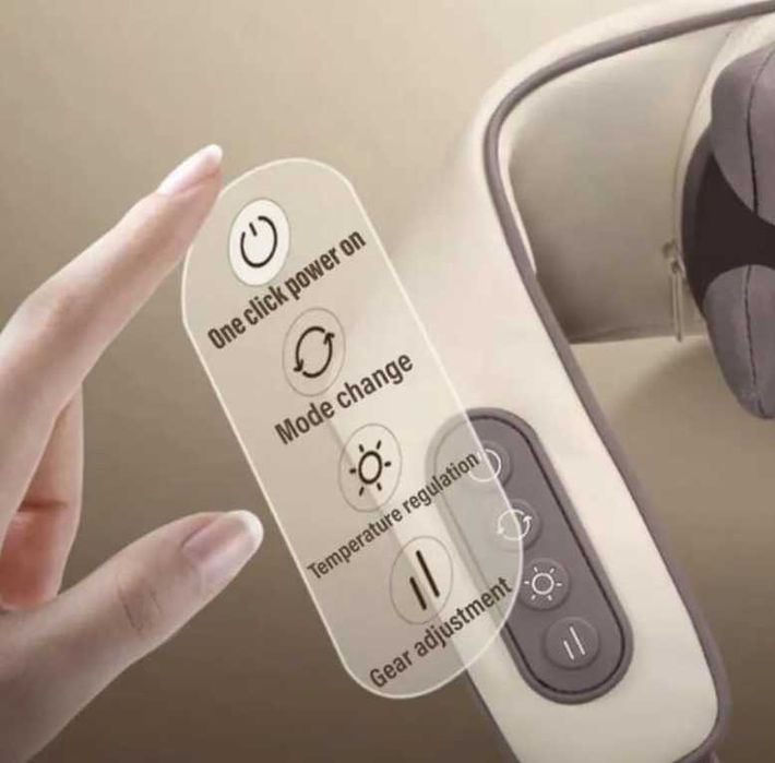 Вібромасажер для спини, плечей та шиї U-подібний Массажер для шеи