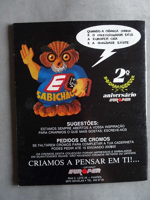 Caderneta de cromos História do Dinheiro Português (tem 101 cromos)