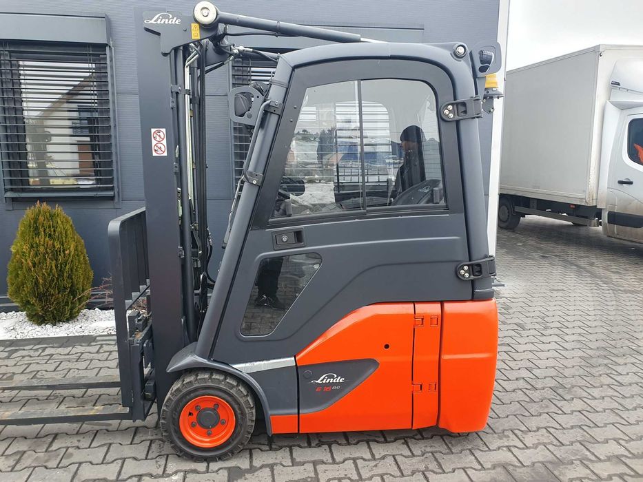 Wózek widłowy Linde E16C 2900 mth Kabina Duplex wolny skok E14 E18 E20