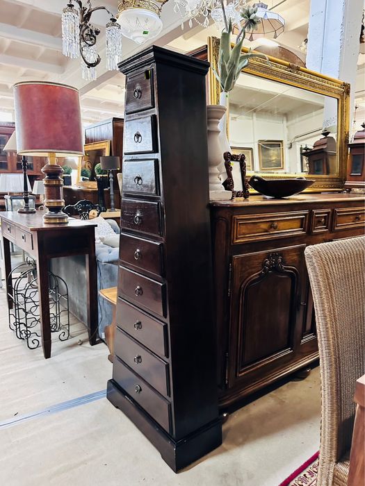 Wysoka komoda kolonialna PIRAMIDA z 9 szufladami :)