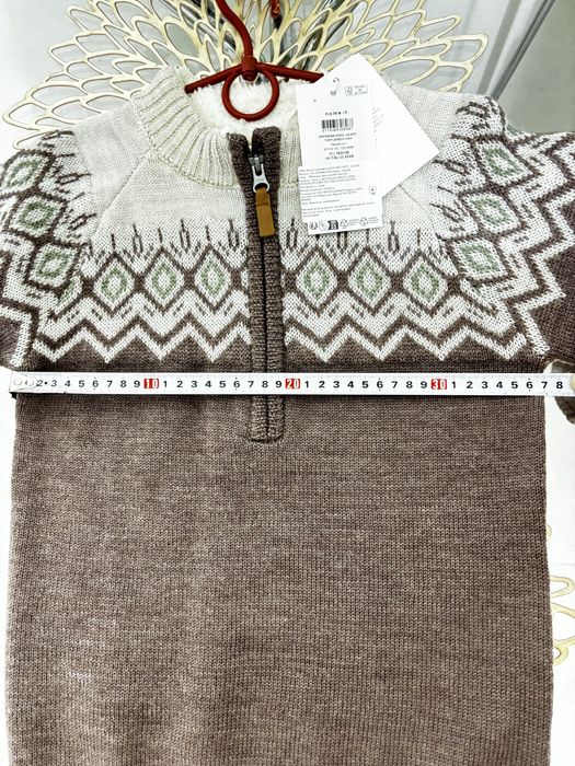 Новий дитячий светр з вовни меріноса розмір 122/128