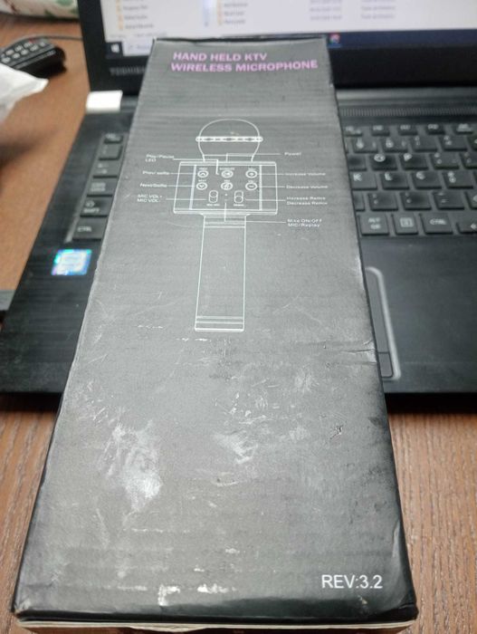Microfone Karaoke Wireless CT007 (Versão Atualizada REV:3.2) - NOVO