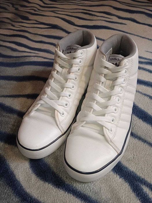 Білі чоловічі кеди Adidas Originals Indoor Tennis Mid ; Розмір 42
