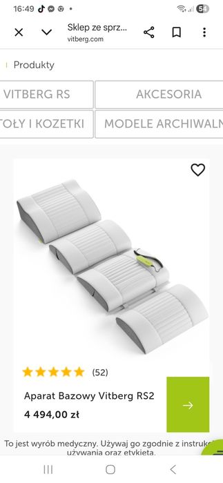 Vitberg zestaw do wibroterapi ,rechabilitacji ,masażu