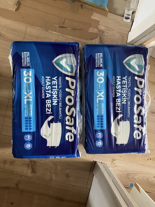 Pro Safe pieluchy pampersy dla dotoslych XL 30 szt 2 opakowania nowe