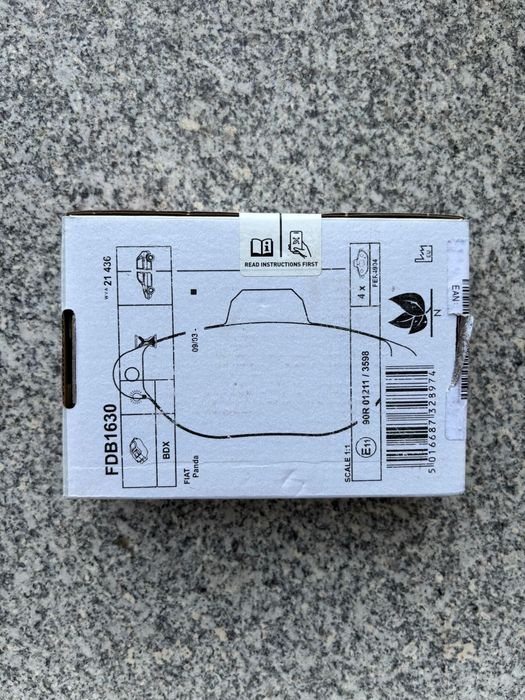 Kit pastilhas FERODO e acessórios para Fiat