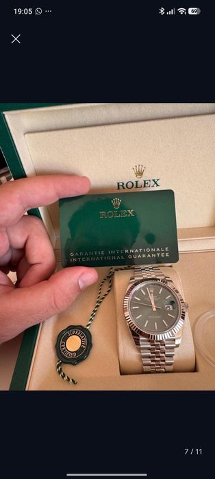 Rolex Datajuste verde oliva