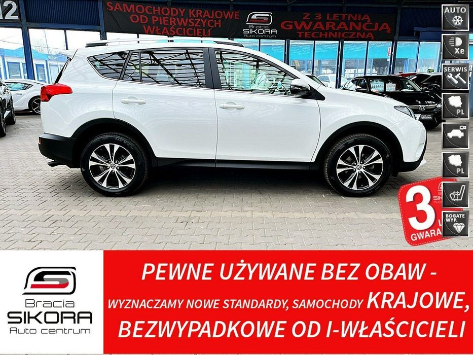 Toyota RAV4 BIAŁA PERŁA Led+Kamera+Podfrzewa Fotele GWARANCJA Krajowy Bezwypadkowy