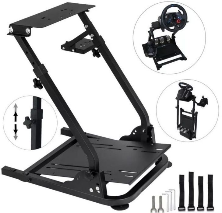 Suporte de Volante, Pedais e mudanças para Logitech Thrustmaster etc
