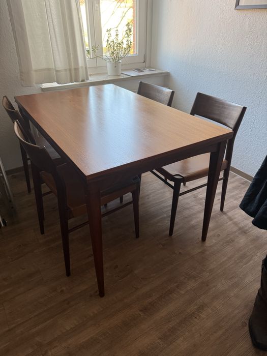Orginalne krzesla Design  tekowe Georg Leowald for Wilkhahn 6 set